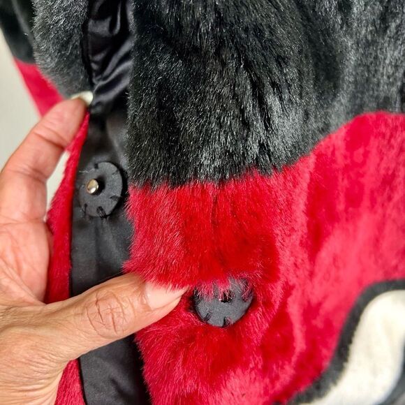 Alice + Olivia Kinsley Oversized Stripe Faux Fur Coat - Picture 6 of 13